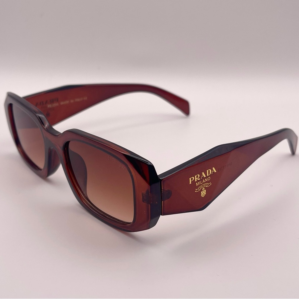 Prada PR 17WS Sunglasses –Brown & Gold – Brand New
